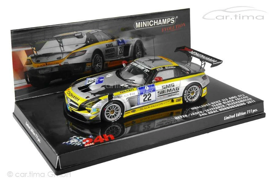 Mercedes-Benz SLS AMG GT3 - 24h Nürburgring 2011 - Bleekemolen/ Heyer - Minicha - Immagine 1 di 2