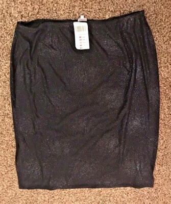 BLACK SPARKLE SKIRT SIZE 24 BNWT EVENING PARTY SPECIAL OCCASION ETAM PLUS SIZE - Image 1 of 2