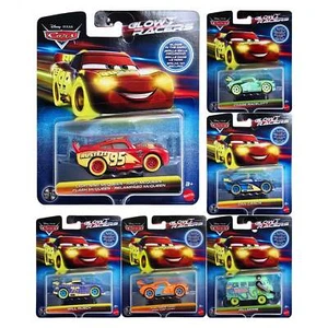 Disney and Pixer Cars Glow Racers | Glows in the Dark | Gift Kids Children Toys - Picture 1 of 12