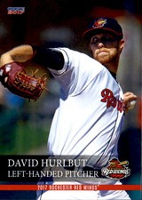 2017 Rochester Red Wings Choice #14 David Hurlbut Concord California CA Card