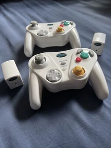 Gamecube Compatible Wireless Controllers - Pair With Connectors/Adapters (KMD) - Picture 1 of 5