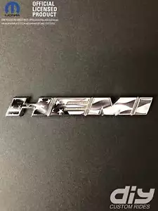 Dodge HEMI Fender Emblem Insert Decals L&R GRAYSCALE AMERICAN FLAG Fits 11-20 - Picture 1 of 6
