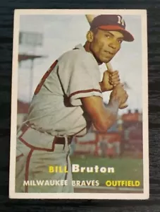 1957 Topps #48 Bill Bruton - Picture 1 of 2
