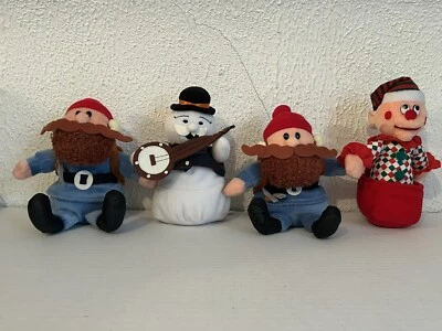 Lot Of 4 Stuffins Island Of Misfit Toys Plush Figures 1998 Yukon Charlie Scoop - Image 1 of 4