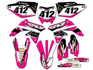 Kit de gráficos RMZ 450 13 FLY 2008-2017 rosa Senge compatible con Suzuki - Imagen 1 de 10