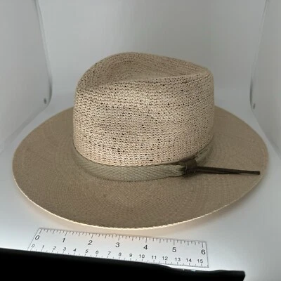 Sombrero de Panamá Orvis Genuino Tejido a Mano en Talla S/M Foto 1 de 4