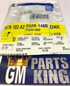 Genuine GM - 25201460 Gasket-Water Pump - Old/New inventory - Blow out Sale!! - Picture 1 of 3