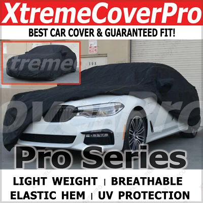 BMW 530I 540I M550I M5 2020 2021 2022 CUBIERTA DE COCHE TRANSPIRABLE CON BOLSILLO ESPEJO NEGRO Foto 1 de 4