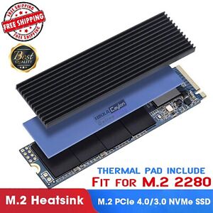 M.2 SSD NVMe Heatsink M.2 2280 Solid State Drive Aluminum Heatsink PS5/PC/Laptop