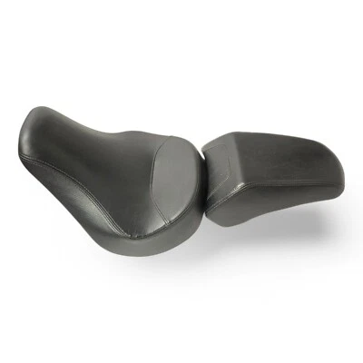 ¡BONITO!  Harley Fat Boy 2007-2017 original asiento de piloto y pasajero 2600 millas Foto 1 de 4