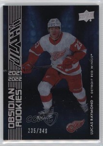 2021-22 SPx UD Black Obsidian Rookies /349 Lucas Raymond #OR-40 Rookie RC