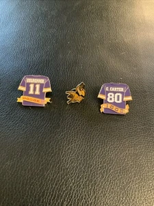 Lot of 3 2000’s Minnesota Vikings Lapel Pins CULPEPPER Cris Carter NFL #200 - Picture 1 of 5