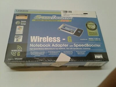 Linksys WPC54GS V2 Wireless G Notebook Network WiFi Adapter with SpeedBooster - Image 1 of 3