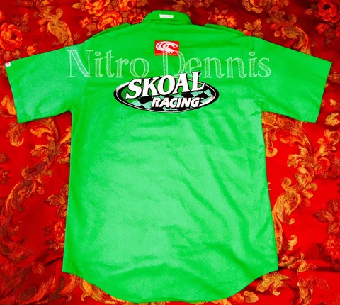 NHRA Ron Capps RARE Crew STARTING LINE Shirt FUNNY CAR Don Prudhomme NITRO Snake Cover