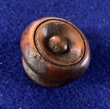 1 1/2” dia. Colonial Maple Wood Cabinet Knob Antique Vintage  Drawer Pull