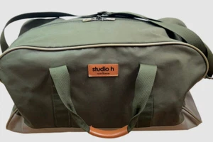 Hartmann Studio Lightweight Travel Bag Carry On H 21” Weekender Green Briefcase - Picture 1 of 11