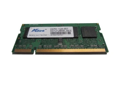 Asint Drii DDR2 1GB-667 Laptop Arbeitsspeicher SSY2128M8-J6EE DDR3 SDRAM PHI224 - Bild 1 von 3