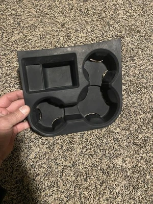 Ram 2500 3500 2006-2009 soporte de taza de cambio de piso inferior revestimiento de bandeja de goma Foto 1 de 4