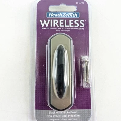 Botão Heath Zenith SL-7303-02 sem fio operado por bateria - NOVO E LACRADO - Imagem 1 de 2