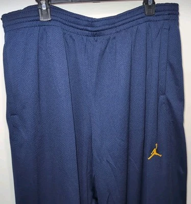 ¡NUEVO! Pantalones de calentamiento Nike Jordan NCAA California Bears 3XLT 100 % poliéster azul/dorado Foto 1 de 4