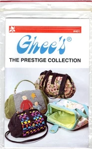 1995 Ghee's Sewing Pattern #401 Prestige Collection Purse Handbag 3 Sizes Uncut - Picture 1 of 3