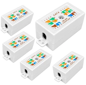 Cat 6 Boîte de Jonction Pack de 5 Connecteurs d'épissure Cat5e Cat6 Boîte de Jonction - Photo 1/6