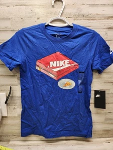 Nike CK0216-480 Big Kids Boy's Sportswear T-Shirt Game Royal/ Red-White Medium - Picture 1 of 10