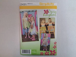 Simplicity Pattern - Child's Dress, Top, Capri Pants, & Bag (3-8) #2431 - Uncut - Picture 1 of 6