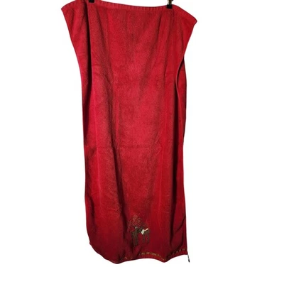 JINGLES & JOY Toallas de Algodón Rojo Navidad Reno (Toalla de 2 Baño, 1 Toalla de Mano) Foto 1 de 4