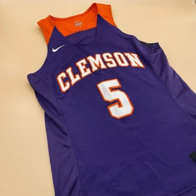 Nike Clemson Tigers Elite Enforcer Basketball Jersey Women's M Purple #5 - Image 1 of 4