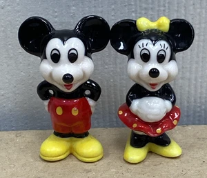 Estatuillas de porcelana vintage de cerámica de Walt Disney Mickey y Minnie Mouse Taiwán - Imagen 1 de 9