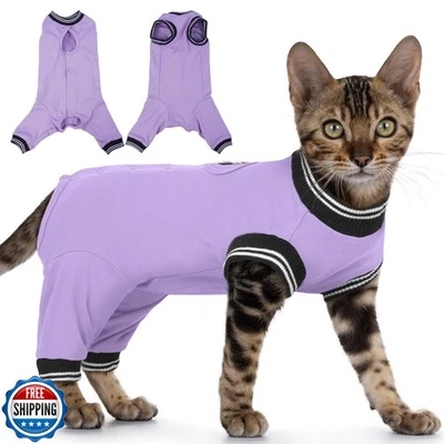 PUMYPOREITY 猫恢复套装适用于 Hind Legs,Cat Surgical Spay Su — 第 1/4 张图片