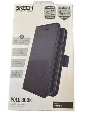 Skech Polo Book Case for Apple iPhone 11/XR - Black - Image 1 of 2