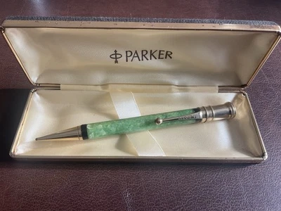 Parker Senior Duofold Mechanical Pencil Fully Working With Leather Case - Image 1 of 4