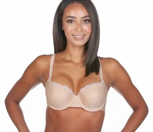 Panache Superbra Porcelain Viva Molded T-Shirt Bra NUDE SIZE 36DD - Picture 1 of 4