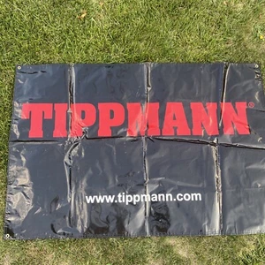 Tippmann Paintball Vinyl Store Banner Man Cave Garage Carbon Fiber 47”X 71” BIG! - Picture 1 of 8