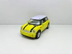 MINI COOPER BMW 3 DOOR YELLOW WHITE ROOF 1:43 01D4 CHINA 45 - Picture 1 of 7