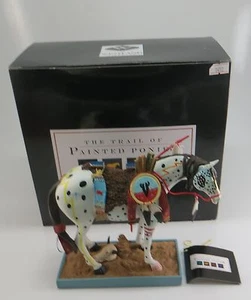 Trail of Painted Ponies War Pony # 1452 Retired In Original Black Box - Picture 1 of 9