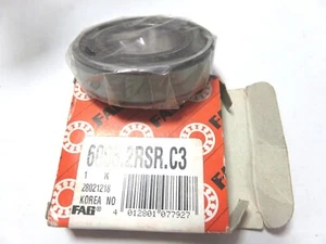 FAG 30x55x13mm Rubber Sealed Budget Radial Deep Groove Ball Bearing 6006.2RSR.C3 - Picture 1 of 6