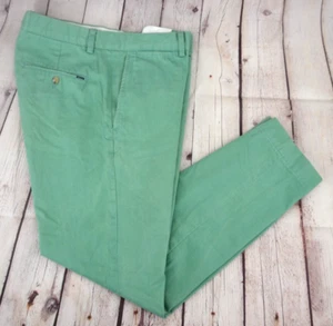 Pantalones chinos caqui POLO RALPH LAUREN para hombre ajustados frente plano TALLA 32/32 verde - Imagen 1 de 8