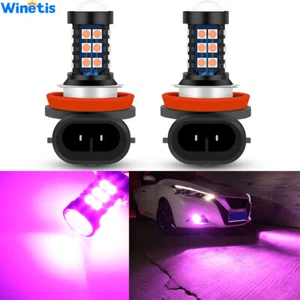 For Toyota Tacoma 2016 2017 2018 2019 2020 LED Fog Light Bulbs Kit Pink Purple - Picture 1 of 12