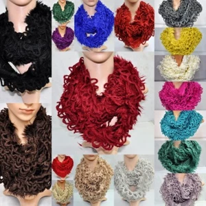 Strickschal Winterschal Damenschal Loop-Schal Wolle Warm Kuschelig Winter Damen - Bild 1 von 19