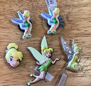 TINKERBELL GITD SPARKLE AUTHENTIC JIBBITZ SHOE CHARM FIT CROCS - YOUR CHOICE - Picture 1 of 12