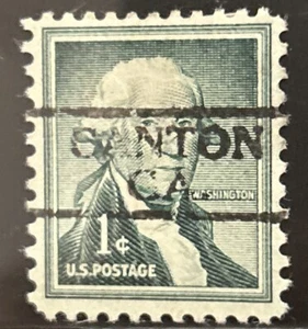 CANTON, GEORGIA Precancel TYPE 728 One Cent George Washington Stamp - Picture 1 of 1