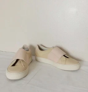 Garment Project Pink Leather Trainers Size 38 (UK 5) - Picture 1 of 12