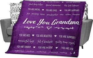 Grandma Blanket 60X50, Gifts for Grandma, Mother's Day, Birthday, Christmas - Picture 1 of 9