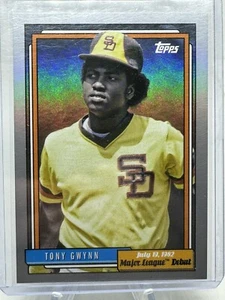 2022 Topps Archives '92 Topps MLB Debüt Silberfolie #376 Tony Gwynn 28/50 Padres - Bild 1 von 2
