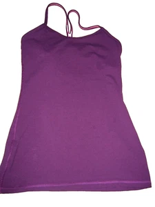 LULULEMON PURPLE TBACK  ATHLETIC TOP SIZE 4 - Picture 1 of 5