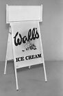 1x Large Format Vintage Advertising Negative Walls Ice Cream Shop Sign 282