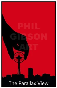 Original The Parallax View Poster Art Print Film Movie Warren Beatty Minimalist - Picture 1 of 1